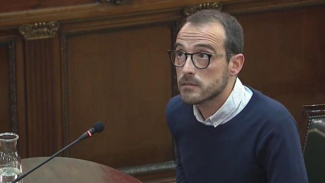 Jaume Mestre, en el juicio del 'procés'. TRIBUNAL SUPREMO