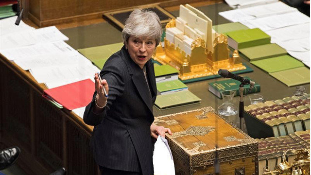 La primera ministra del Reino Unido, Theresa May, este miércoles. MARK DUFFY (EFE)