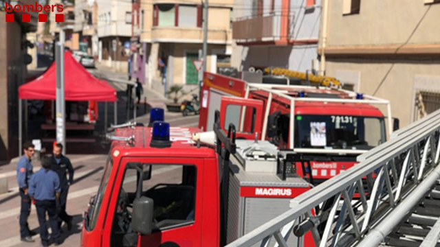 Camiones de bomberos de la Generalitat. @bomberscat