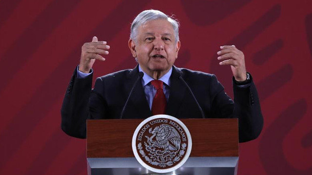 El presidente de México, Andrés Manuel López Obrador, este martes. SÁSHENKA GUTIÉRREZ (EFE)