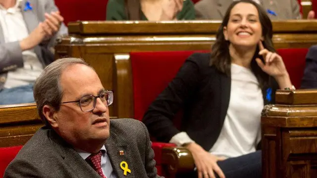 Quim Torra, tras perder la votación QUIQUE GARCÍA