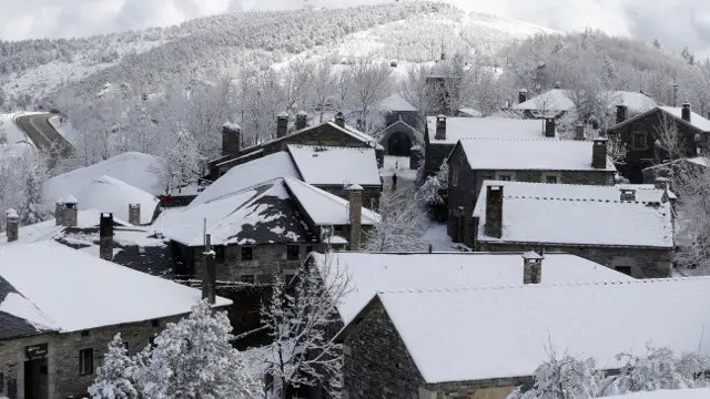 Una gran nevada en O Cebreiro. SEBAS SENANDE