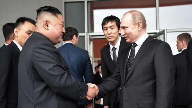 Kim Jong-un y Vladimir Putin. ALEXEY NIKOLSKY