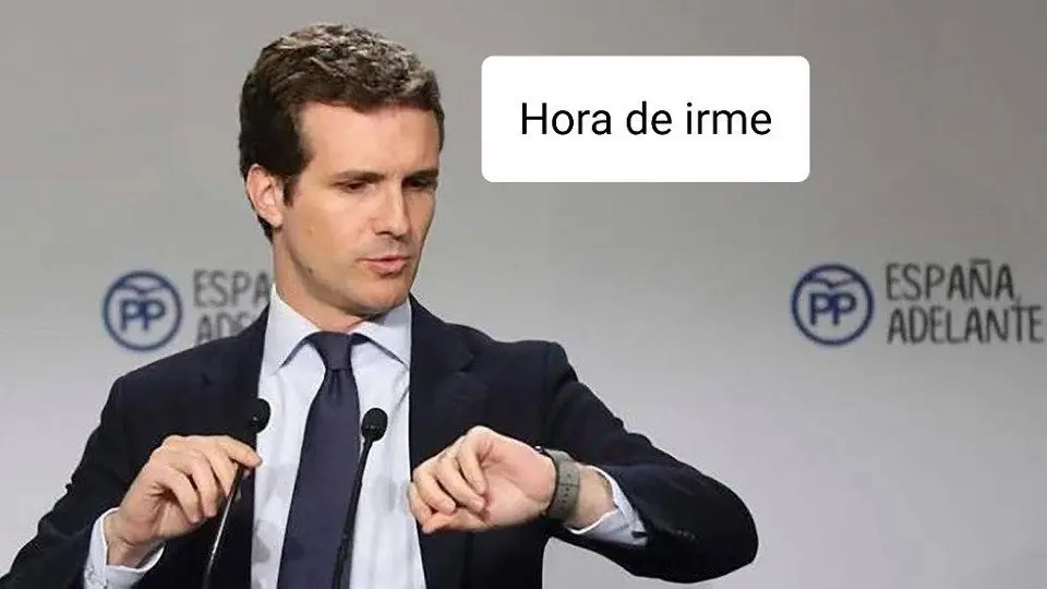 Meme sobre Pablo Casado. TWITTER