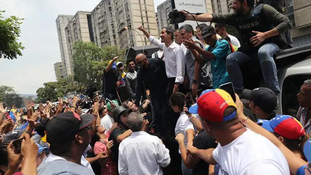 Guaidó reapareció. MIGUEL GUTIÉRREZ