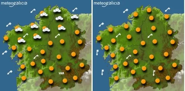 Pron&oacute;stico para el jueves. METEOGALICIA