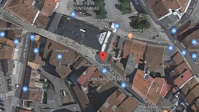 Rúa Esperanza en Ponteareas. GOOGLEMAPS