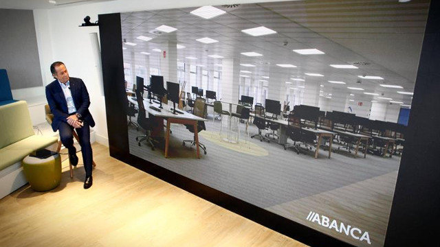 Presentación de las nuevas oficinas de Abanca en A Coruña. CABALAR (EFE)