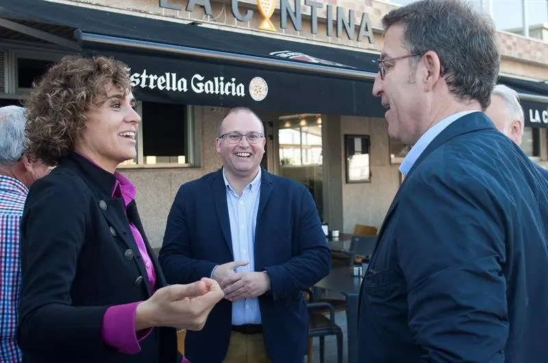 Montserrat con Tellado y Feij&oacute;o, en Vigo SALVADOR SAS