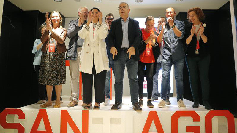 Bugallo celebra sus impresionantes resultados en la sede del PSdeG LAVANDEIRA JR