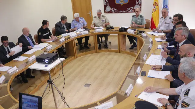 Reunión del comité de prevención de incendios. LAVANDEIRA JR (EFE)