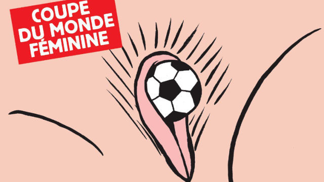 Portada de Charlie Ebdo, sobre la Copa del Mundo femenina. TWITTER (@Charlie_Hebdo_)
