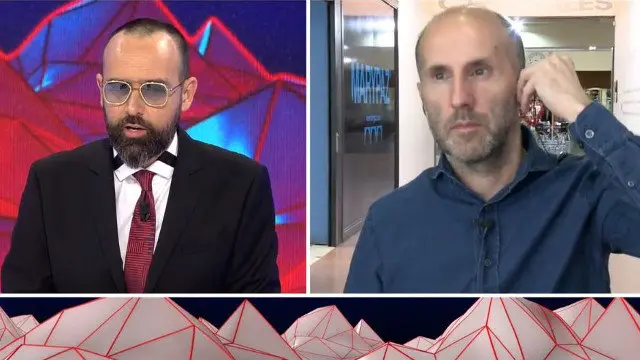 Risto y Jácome, en el inicio de la entrevista. CUATRO