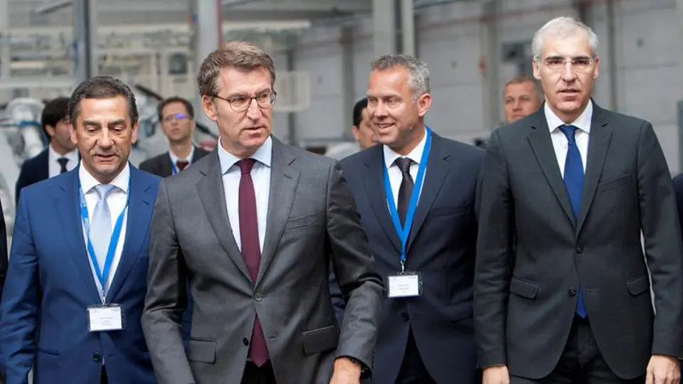 Inauguración de la nueva planta de Benteler. EFE