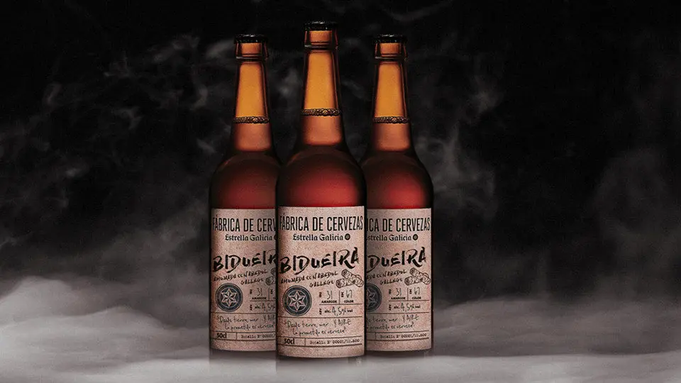 Imaxe da cervexa Bidueira. ESTRELLA GALICIA