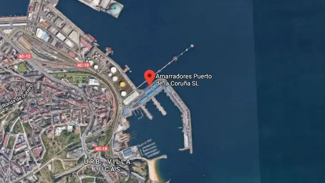 La zona del puerto de Oza GOOGLE