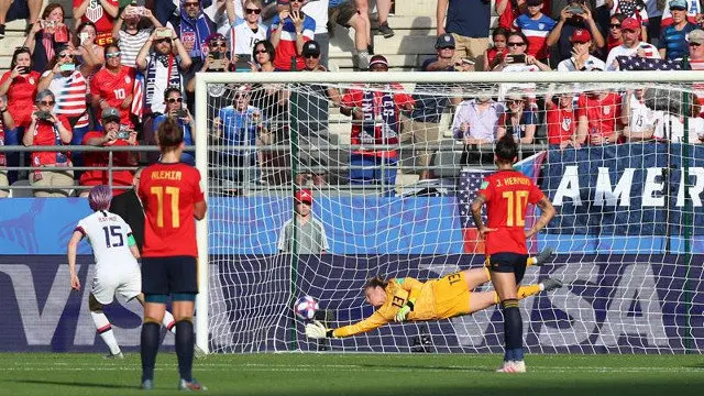 Momento en el que Estados Unidos anota el gol de la sentencia. EFE