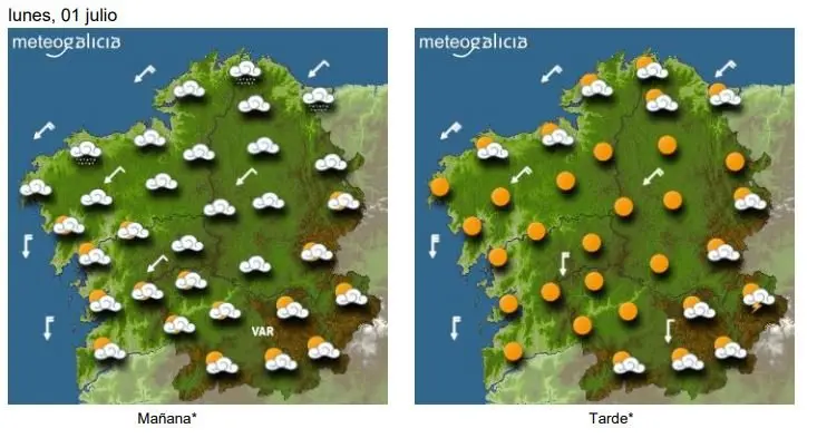 Previsi&oacute;n para este lunes