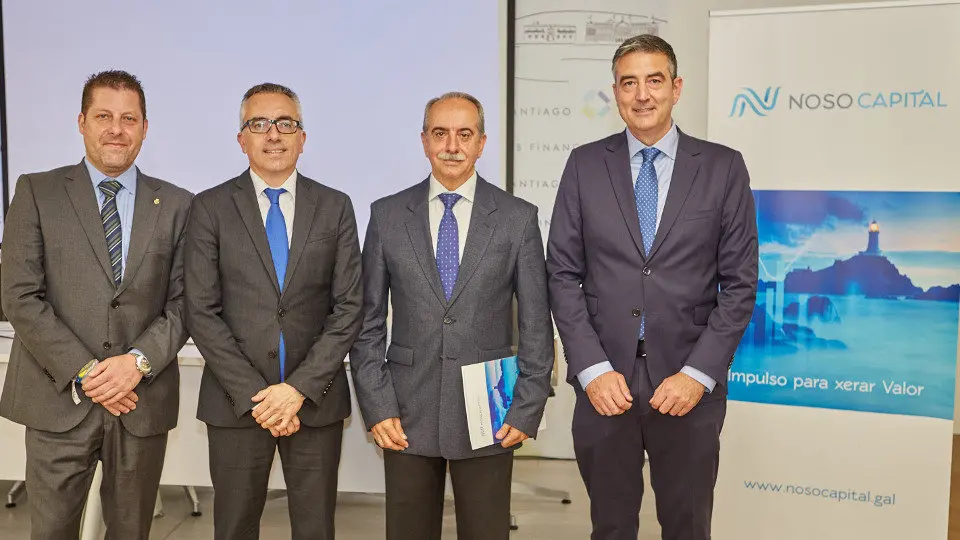 Cuatro de los cinco socios fundadores de Noso Capital.EP