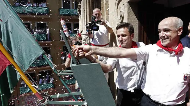 El chupinazo de los sanfermines 2019. JES&Uacute;S DIGES