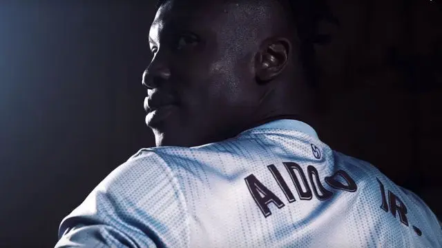 Aidoo, en el vídeo de presentación del Celta. RC CELTA