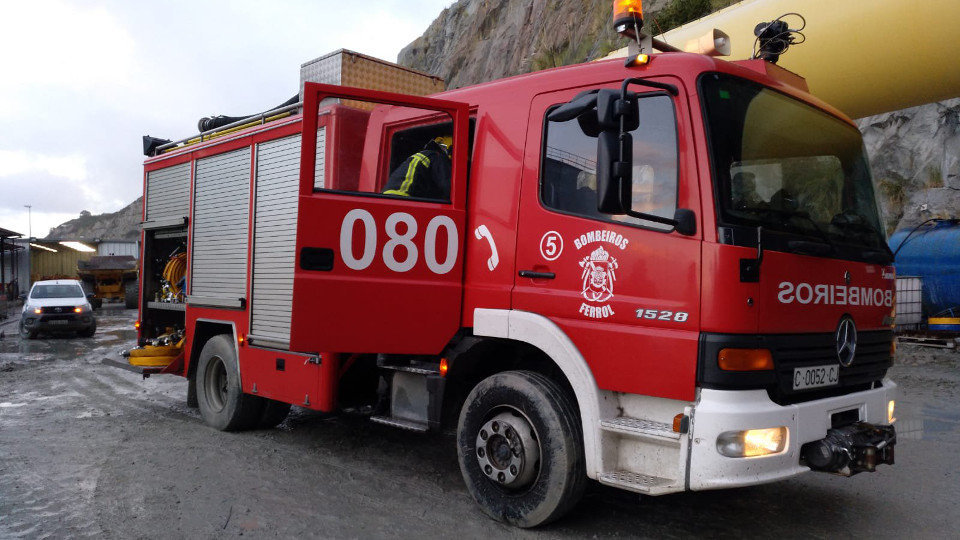 Vehículo de los Bomberos de Ferrol. TWITTER (BombeirosFerrol)