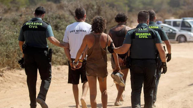 Detenciones producidas en Ibiza. EFE