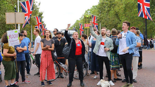 Protestas de los antibrexit en Londres.VICKIE FLORES