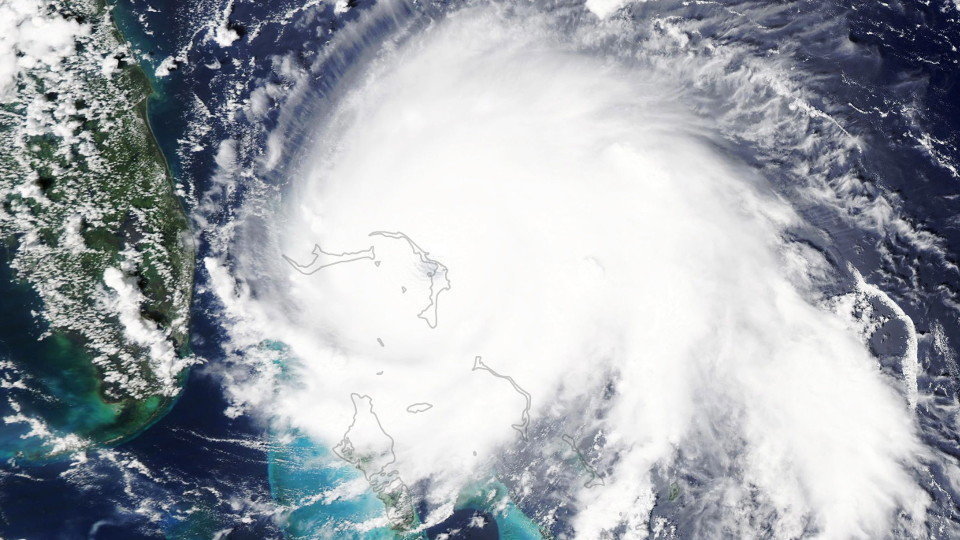 Imagen de satélite del huracán Dorian. EFE