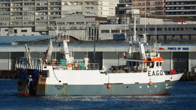O arrastreiro vigués Río Mau. VESSEL FINDER