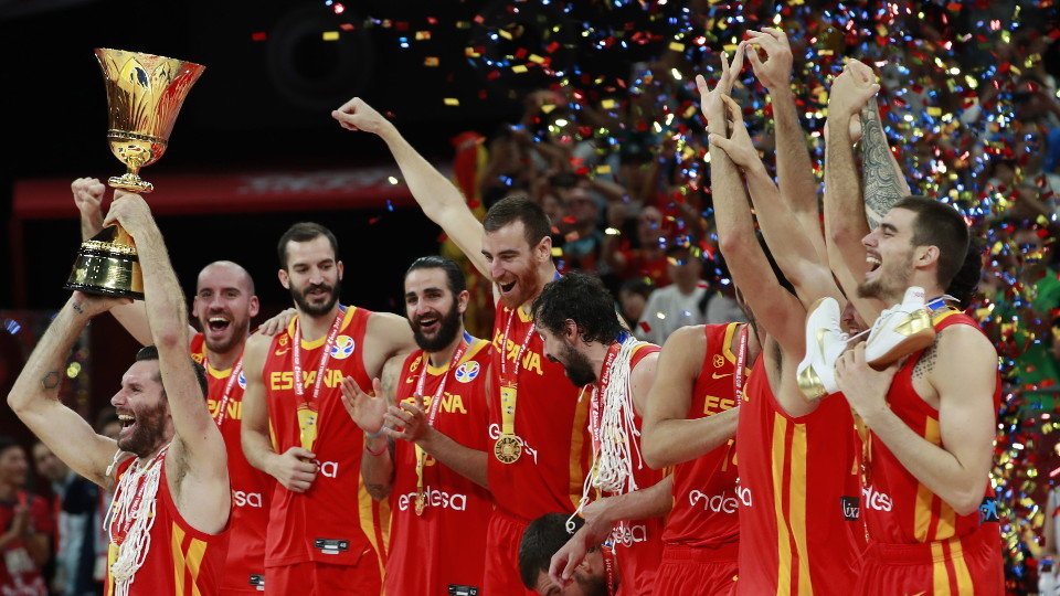 Los jugadores de España celebran su segundo Mundial. HOW HWEE YOUNG (EFE)