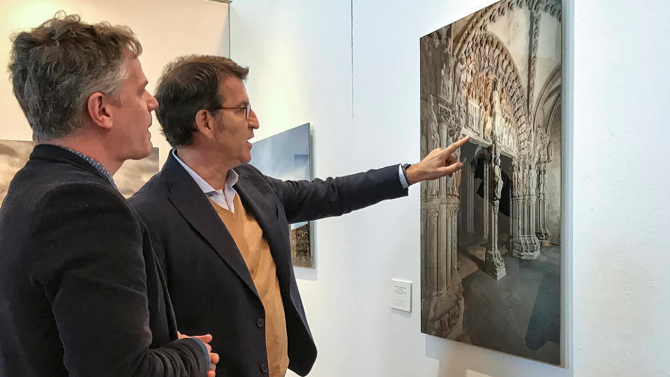 Feijóo visitó la exposición geográfica 'El Camino de Santiago'. EP