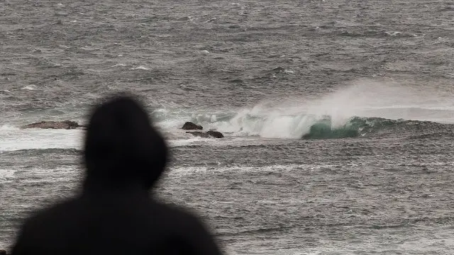 Oleaje y viento en A Mariña. JOSÉ Mª ÁLVEZ