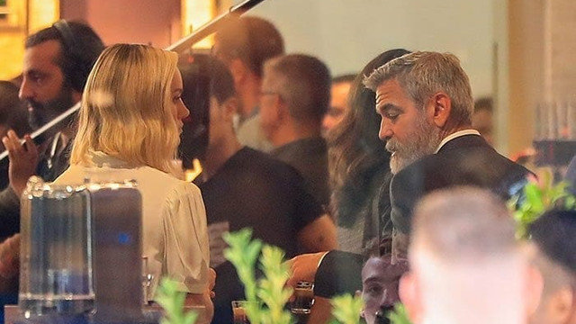 George Clooney durante a rodaxe dun anuncio en Madrid. INSTAGRAM