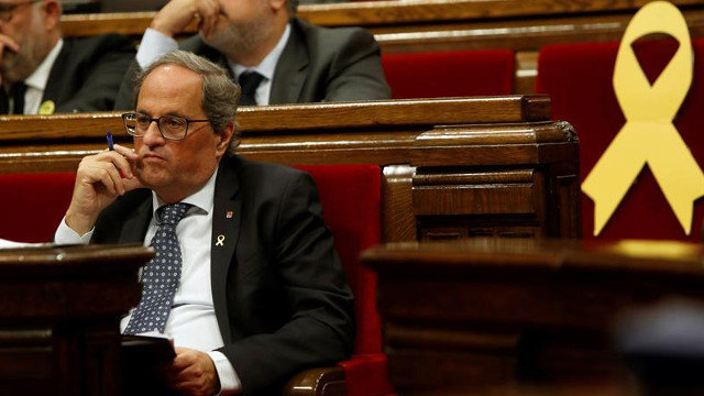 El presidente de la Generalitat, Quim Torra. TONI ALBIR
