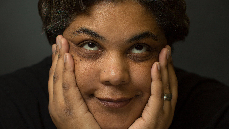Author Roxane Gay in Coleman hall on the campus of Eastern Illinois University in Charleston, Illinois on January 31, 2014. (Jay Grabiec)