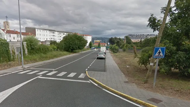 Calle Amalia Fraguela, en Narón. GSV