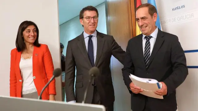 Vázquez, Feijóo y Valeriano Martínez. XOÁN REY