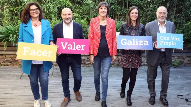 la portavoz nacional del BNG, Ana Pontón, participa en el acto de presentación de las cabezas de lista de las candidaturas del BNG.