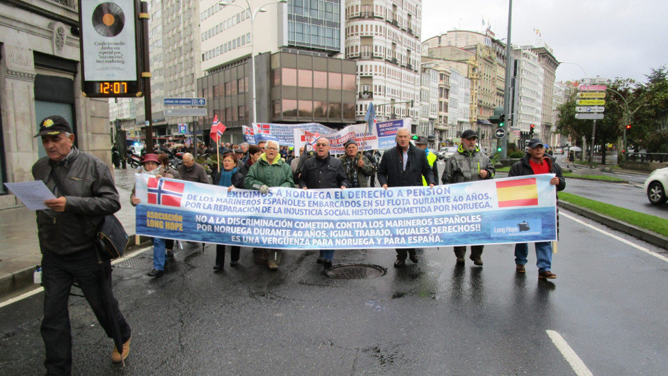 Manifestación de la plataforma Long Hope en A Coruña el pasado septiembre.EP