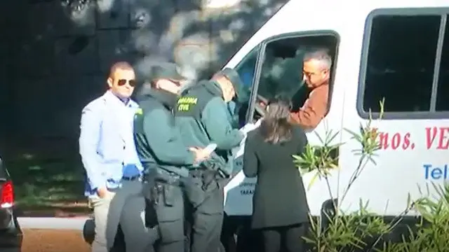 Asdrúbal Humberto Sepúlveda participando en Madrid en los preparativos de la exhumación de Franco. ANTENA 3