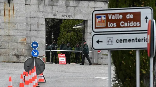 Preparativos para la exhumación de Franco en el Valle de los Caídos. FERNANDO VILLAR