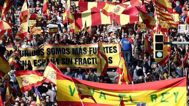 la manifestación de Societat Civil Catalana JESÚS DIGES
