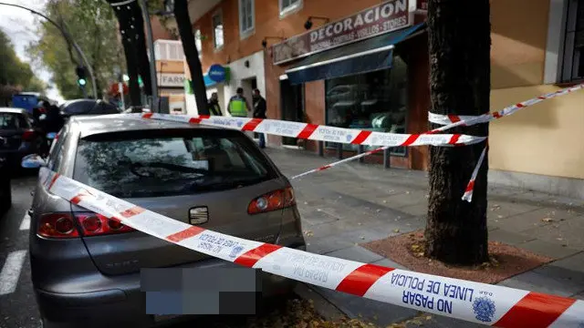 Zona acordonada polo suceso. EFE