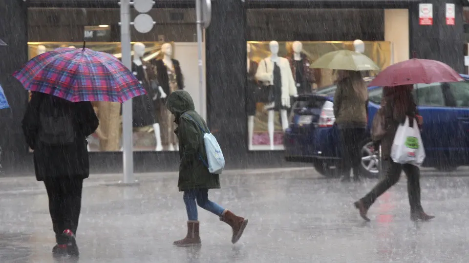 Chuvieiro en Pontevedra. RAFA FARIÑA