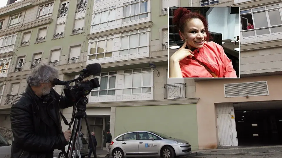 La vivienda del crimen de Foz y la víctima