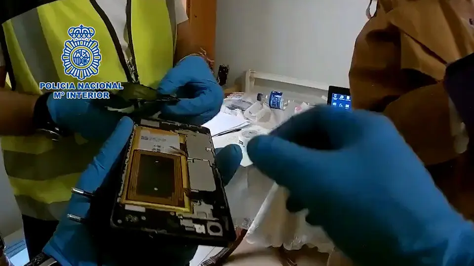 Una imagen del registro. POLICÍA NACIONAL