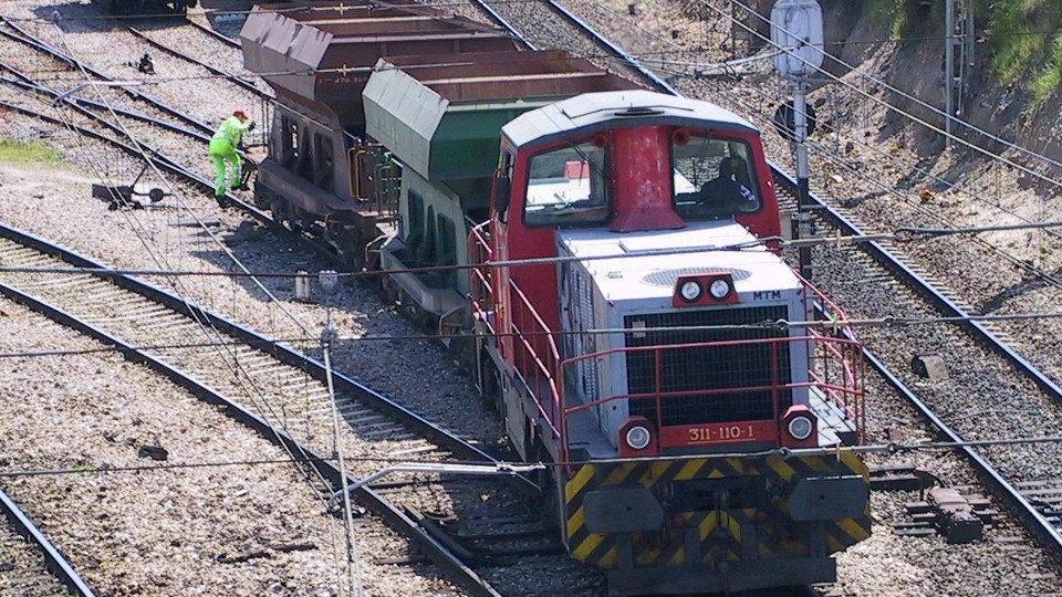 Imagen de archivo de un tren de mercancías. AEP