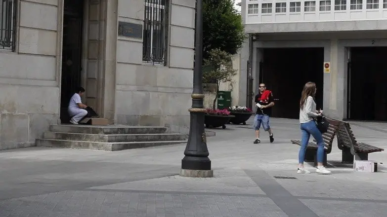 Rúa Armanyá, donde se produjo el robo. AEP