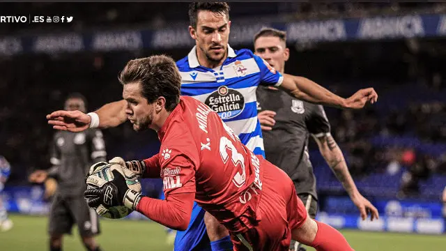 Un lance del encuentro que enfrentó al Deportivo con el Alcorcón.TWITTER (RCDeportivo)